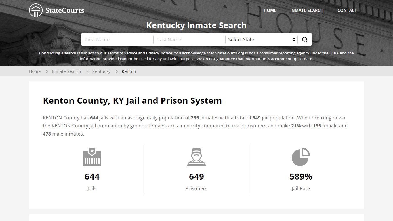 Kenton County, KY Inmate Search - StateCourts